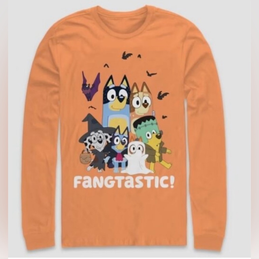NWT Men’s Bluey “Fangtastic” long sleeve shirt size Medium
